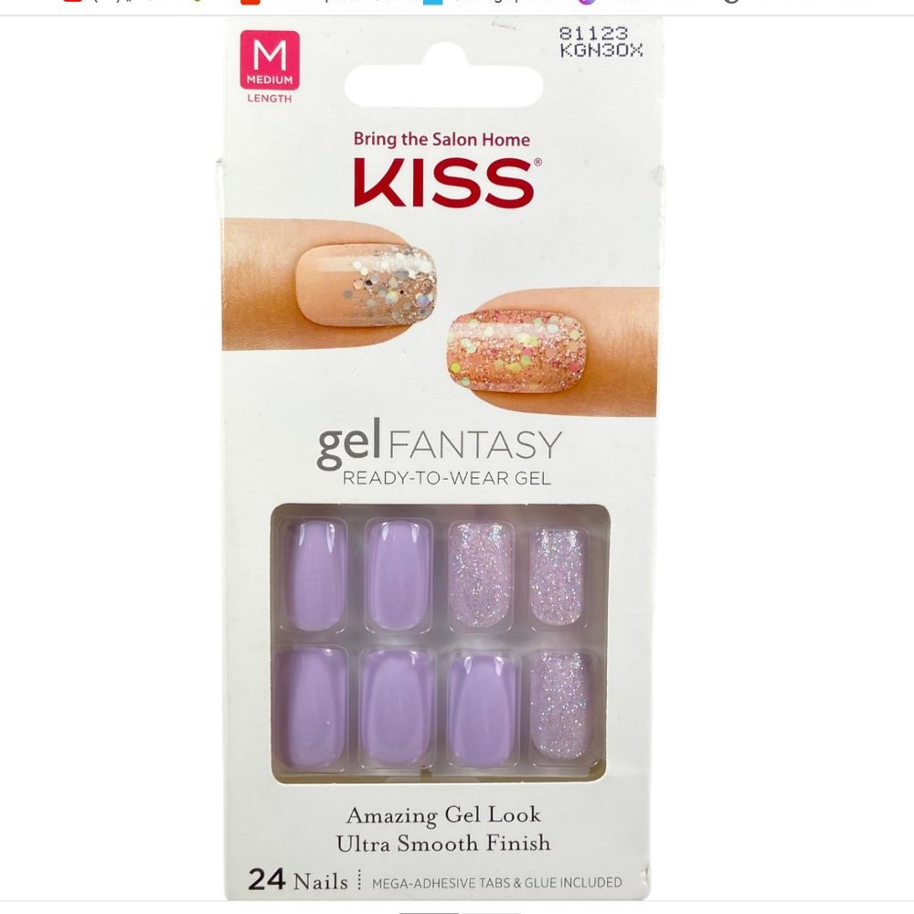 207.  Kiss Gel Fantasy ready-to-wear nails - 81123